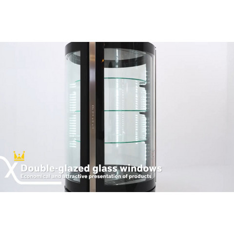 MAXIMA Kuchenvitrine gekühlt - 100 Liter