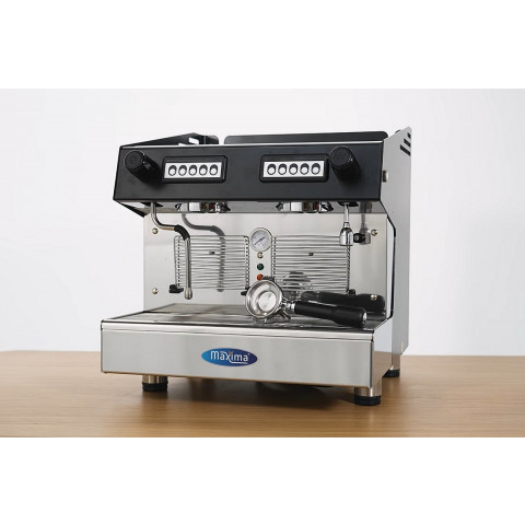 MAXIMA Espresso Kaffeemaschine - 2 Kolben - Kompakt - 360 Tassen/Stunde
