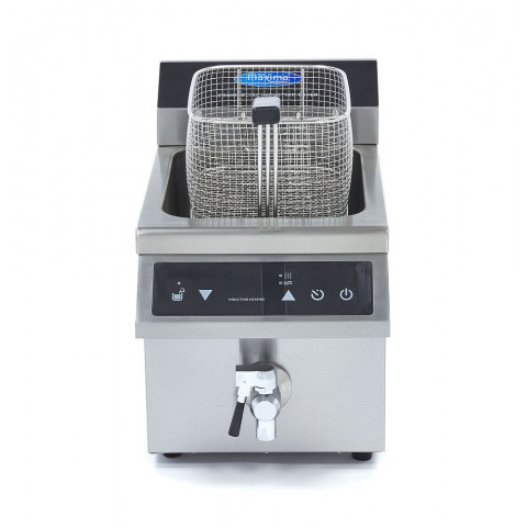 MAXIMA 8 Liter Induktions-Fritteuse mit Fettablasshahn