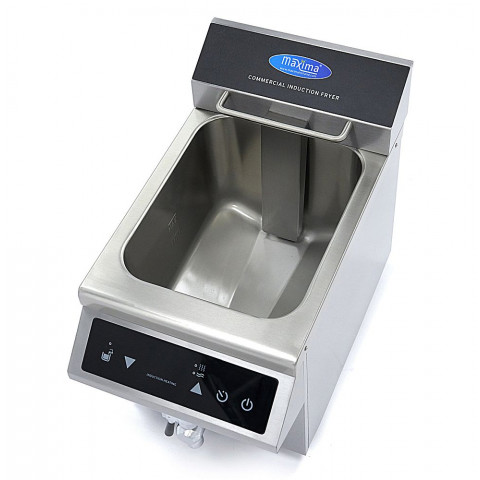 MAXIMA 8 Liter Induktions-Fritteuse mit Fettablasshahn