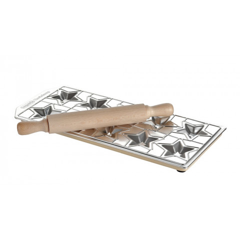 IMPERIA Tris Gli Speciali Ravioli Form Set mit Teigrolle