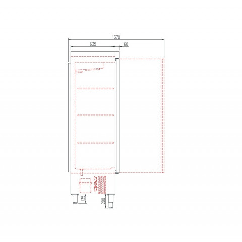 CORECO ASCV-751 Reifeschrank für Salami und Wurst 505 Liter