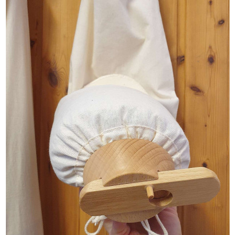 GAMMO Leinen Getreidesack mit Ablaufhahn - 3 kg