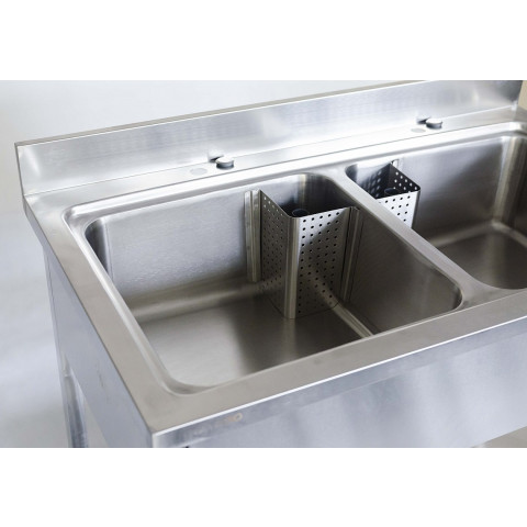 GAMMO Spültisch mit 2 Becken 50x50