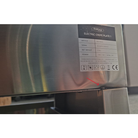 MAXIMA CP 1 Crepes Gerät elektrisch 40cm DEMO