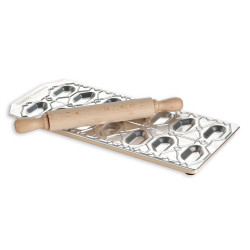 IMPERIA Ravioli pesciolini Ravioli Form mit Teigrolle - 14 Stk