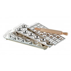 IMPERIA Tris Classici Ravioli Form Set mit Teigrolle