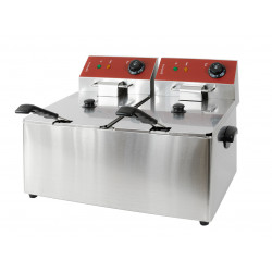 GAMMO elektrische Doppel Friteuse 8+8 Liter