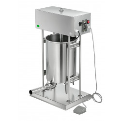 TELLIER LOUIS Wurstfüller Edelstahl – 3 Liter, Vertikal, Mit 3 Trichtern, 2 Geschwindigkeiten, 30x58x71 Cm