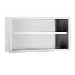 GAMMO Edelstahl Wandhängeschrank - offen - 1000x400x670mm