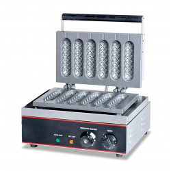 GAMMO Waffeleisen - Hot Dog Form - 6 Stäbe
