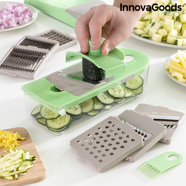 INNOVAGOODS 7 in 1 Reibe und Mandoline Gemüsehobel