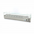 MAXIMA Kühlaufsatzvitrine 8xGN1/3 - 180cm