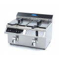 MAXIMA 2x8 Liter Induktions-Fritteuse mit Fettablasshahn