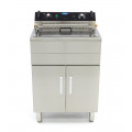 MAXIMA 30 Liter Tisch-Friteuse mit Fettablasshahn und Schrank