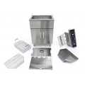 MAXIMA 30 Liter Tisch-Friteuse mit Fettablasshahn und Schrank