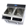 MAXIMA 2x8 Liter Induktions-Fritteuse mit Fettablasshahn DEMO