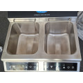 MAXIMA 2x8 Liter Induktions-Fritteuse mit Fettablasshahn DEMO